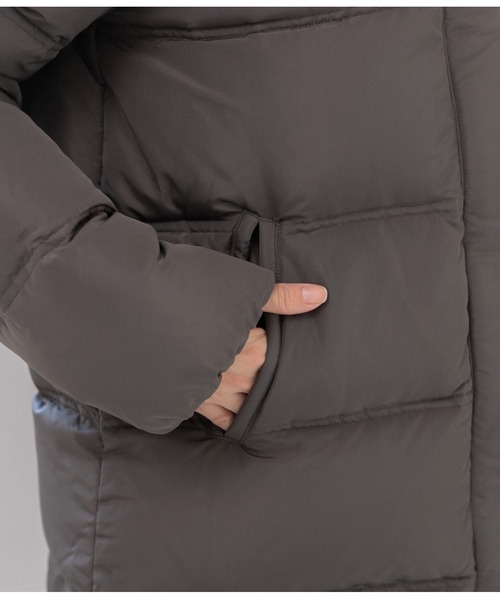 PREFERIR(プレフェリール)の「ダウンコート ミドル丈(ダウンジャケット/コート・レディース・ブラック/ベージュ/チャコールグレー・SMALL/LARGE/MEDIUM)」の16枚目の写真