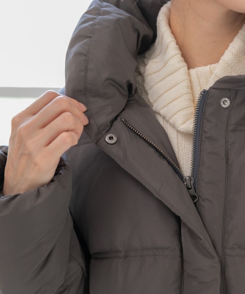 PREFERIR(プレフェリール)の「ダウンコート ミドル丈(ダウンジャケット/コート・レディース・ブラック/ベージュ/チャコールグレー・SMALL/LARGE/MEDIUM)」の18枚目の写真