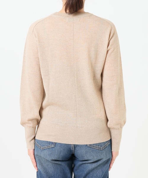 SLOBE IENA（スローブイエナ）の「ウォッシャブルハイゲージコンパクトクルーネックプルオーバー【手洗い可能】◆（ニット/セーター・レディース・ブラック/ベージュ/レッド/イエロー・FREE）」の18枚目の写真