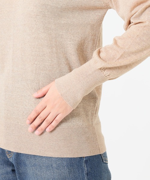 SLOBE IENA（スローブイエナ）の「ウォッシャブルハイゲージコンパクトクルーネックプルオーバー【手洗い可能】◆（ニット/セーター・レディース・ブラック/ベージュ/レッド/イエロー・FREE）」の22枚目の写真