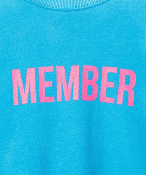 DING（ディング）の「DING/MEMBERビッグスウェット（スウェット・レディース・ブラック/ブルー・FREE）」の15枚目の写真