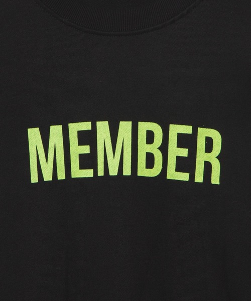 DING（ディング）の「DING/MEMBERビッグスウェット（スウェット・レディース・ブラック/ブルー・FREE）」の6枚目の写真