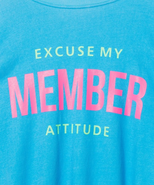 DING（ディング）の「DING/MEMBERビッグスウェット（スウェット・レディース・ブラック/ブルー・FREE）」の4枚目の写真