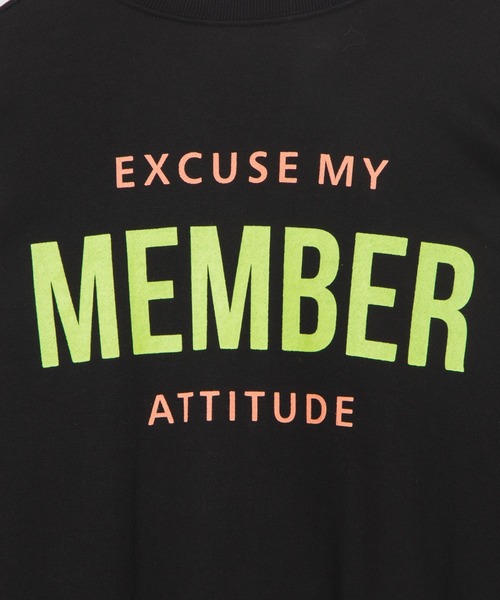 DING（ディング）の「DING/MEMBERビッグスウェット（スウェット・レディース・ブラック/ブルー・FREE）」の8枚目の写真