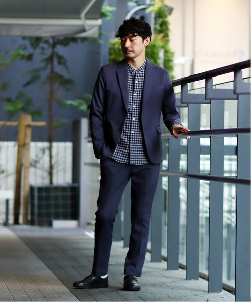 417 EDIFICE（フォーワンセブンエディフィス）の「◆【417 × BEGIＮ × SOLOTEX】 メランジ スラックス（スラックス・メンズ・ネイビー/グレー・SMALL/MEDIUM/LARGE/X-LARGE）」の11枚目の写真