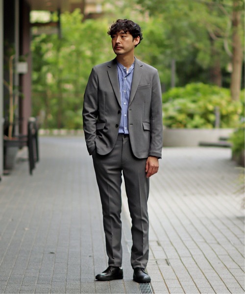 417 EDIFICE（フォーワンセブンエディフィス）の「◆【417 × BEGIＮ × SOLOTEX】 メランジ スラックス（スラックス・メンズ・ネイビー/グレー・SMALL/MEDIUM/LARGE/X-LARGE）」の10枚目の写真