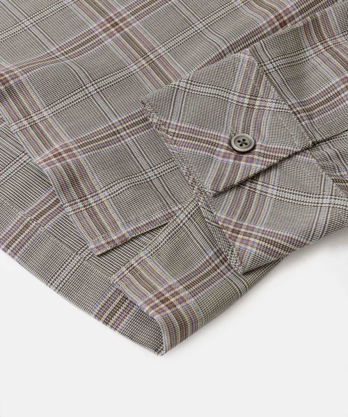 URBAN RESEARCH ROSSO MEN(アーバンリサーチロッソメン)の「グレンチェックオープンカラーシャツ(シャツ/ブラウス・メンズ・ベージュ/ブラウン・MEDIUM/LARGE)」の18枚目の写真
