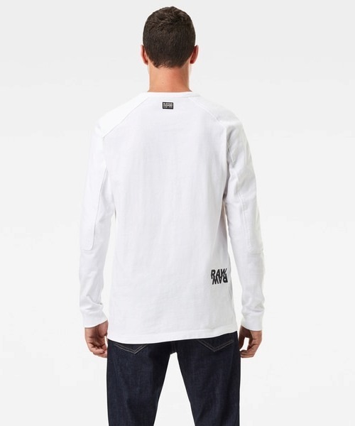 G-STAR（ジースター）の「Multi Logo Korpaz T-Shirt（Tシャツ/カットソー・メンズ・ホワイト/ダークブラック/ダークオリーブ・XX-SMALL/X-SMALL/LARGE/X-LARGE/SMALL/MEDIUM）」の14枚目の写真