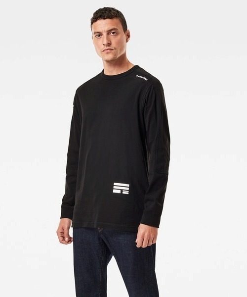 G-STAR（ジースター）の「Multi Logo Korpaz T-Shirt（Tシャツ/カットソー・メンズ・ホワイト/ダークブラック/ダークオリーブ・XX-SMALL/X-SMALL/LARGE/X-LARGE/SMALL/MEDIUM）」の16枚目の写真