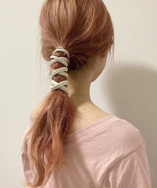 Heather（ヘザー）の「ポニーワイヤーアレンジセット 919028（その他ヘアアクセサリー・レディース・オフホワイト/アイボリー/ベージュ系その他/ホワイト系その他/ブラウン系その他・ONESIZE）」の19枚目の写真