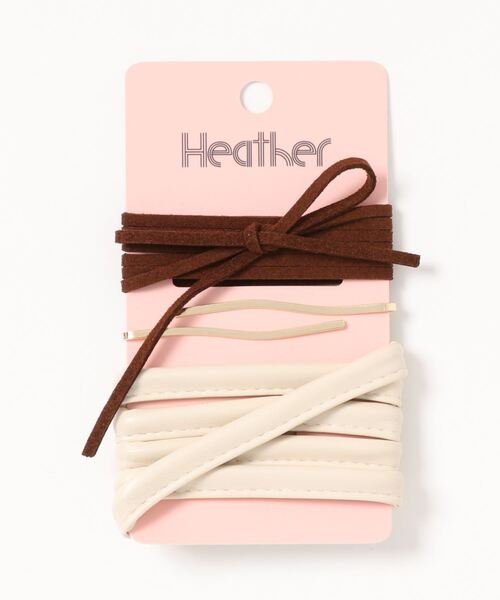 Heather（ヘザー）の「ポニーワイヤーアレンジセット 919028（その他ヘアアクセサリー・レディース・オフホワイト/アイボリー/ベージュ系その他/ホワイト系その他/ブラウン系その他・ONESIZE）」の14枚目の写真