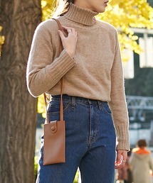 ANGIE | タートルネックプルオーバーニット(ニット/セーター)