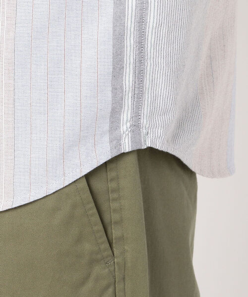 GLOSTER（グロスター）の「【unlume/アンルーム】OX ボタンダウン シャツ（シャツ/ブラウス・メンズ・ホワイト/ブルー系その他/ホワイト系その他5/ブラック系その他5・L/M/S/XL）」の10枚目の写真