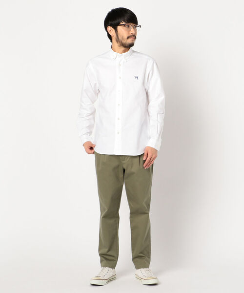 GLOSTER（グロスター）の「【unlume/アンルーム】OX ボタンダウン シャツ（シャツ/ブラウス・メンズ・ホワイト/ブルー系その他/ホワイト系その他5/ブラック系その他5・L/M/S/XL）」の18枚目の写真