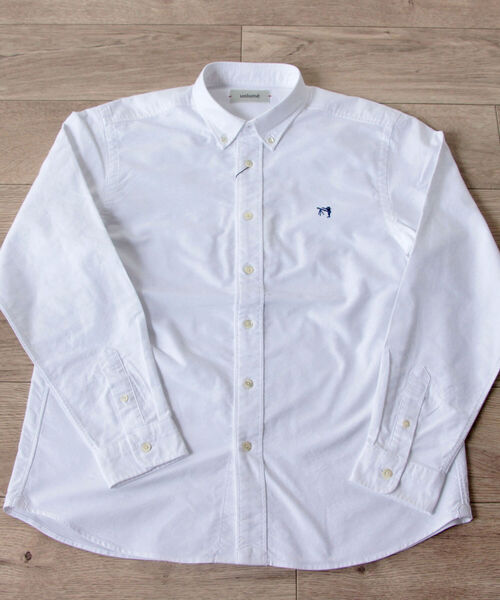 GLOSTER（グロスター）の「【unlume/アンルーム】OX ボタンダウン シャツ（シャツ/ブラウス・メンズ・ホワイト/ブルー系その他/ホワイト系その他5/ブラック系その他5・L/M/S/XL）」の21枚目の写真