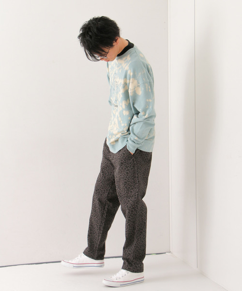 VENCEEXCHANGE(ヴァンスエクスチェンジ)の「ブリーチドリップガール裏毛プルオーバー(スウェット・メンズ・ターコイズブルー/ベージュ/グレー・L/M)」の19枚目の写真