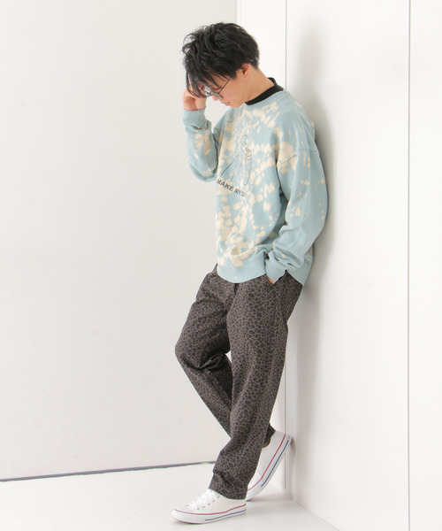 VENCEEXCHANGE(ヴァンスエクスチェンジ)の「ブリーチドリップガール裏毛プルオーバー(スウェット・メンズ・ターコイズブルー/ベージュ/グレー・L/M)」の15枚目の写真