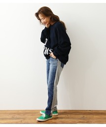 RODEO CROWNS WIDE BOWL | デニムコンビテーパードパンツ(デニムパンツ)