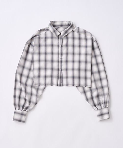 WHO'S WHO gallery（フーズフーギャラリー）の「ダメージショートシャツ（シャツ/ブラウス・レディース・ライトグレー/ブラック/ブラウン/オフホワイト/カーキ/ブルー/グリーン/アイボリー/ブラック系その他/グレー・FREE）」の22枚目の写真