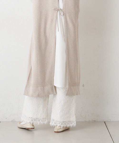 PUAL CE CIN（ピュアルセシン）の「レースパンツ（その他パンツ・レディース・グレー/スミクロ/アイボリー・FREE）」の8枚目の写真