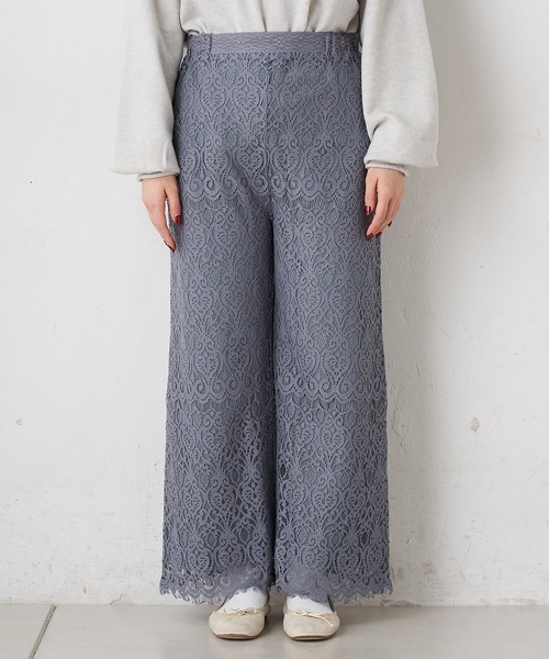 PUAL CE CIN（ピュアルセシン）の「レースパンツ（その他パンツ・レディース・グレー/スミクロ/アイボリー・FREE）」の19枚目の写真