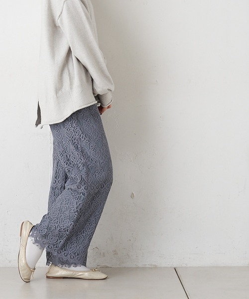 PUAL CE CIN（ピュアルセシン）の「レースパンツ（その他パンツ・レディース・グレー/スミクロ/アイボリー・FREE）」の10枚目の写真