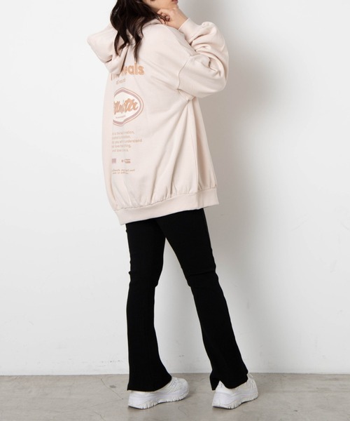 WEGO（ウィゴー）の「WEGO/リブフレアパンツ（スラックス・レディース・ブラック・FREE）」の3枚目の写真