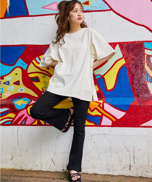 WEGO（ウィゴー）の「WEGO/リブフレアパンツ（スラックス・レディース・ブラック・FREE）」の16枚目の写真