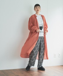 インドコットン ロングガウン -ウォッシャブル-