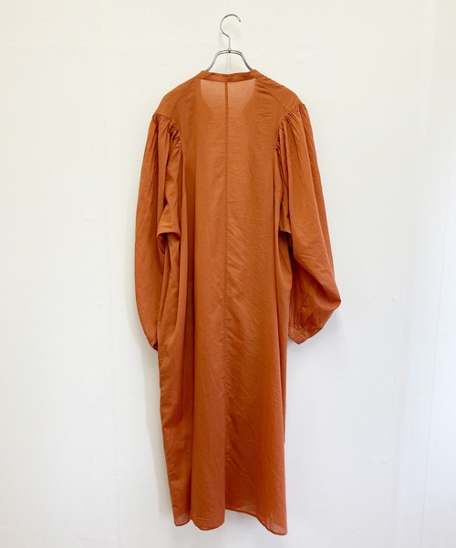 audrey and john wad（オードリーアンドジョンワッド）の「インドコットン ロングガウン -ウォッシャブル-（その他アウター・レディース・ブラック/ブルー/アイボリー/ダークオレンジ・FREE）」の16枚目の写真