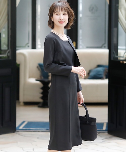 セール】羽織風 トロンプルイユ ワンピース セレモニースーツ入学式