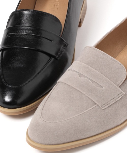 LEPSIM（レプシィム）の「コインローファー　929501（ローファー・レディース・ブラック/グレイッシュベージュ・MEDIUM/LARGE）」の10枚目の写真