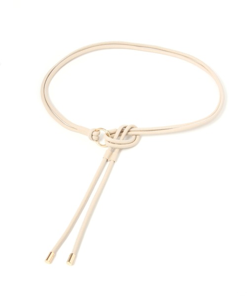 LEPSIM（レプシィム）の「フェイクレザーコードベルト　937734（ベルト・レディース・ブラック/ブラウン/アイボリー・ONE SIZE）」の3枚目の写真