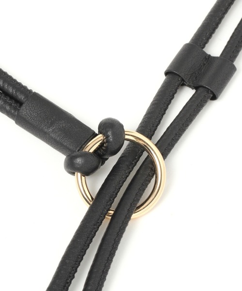 LEPSIM（レプシィム）の「フェイクレザーコードベルト　937734（ベルト・レディース・ブラック/ブラウン/アイボリー・ONE SIZE）」の7枚目の写真