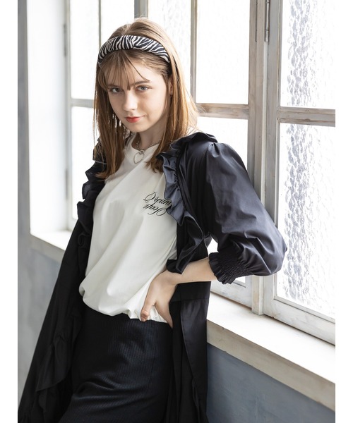 Honey Salon（ハニーサロン）の「DreamScapeチョーカーセットTシャツ（Tシャツ/カットソー・レディース・ホワイト/ブラック/ブルーグリーン・FREE）」の18枚目の写真