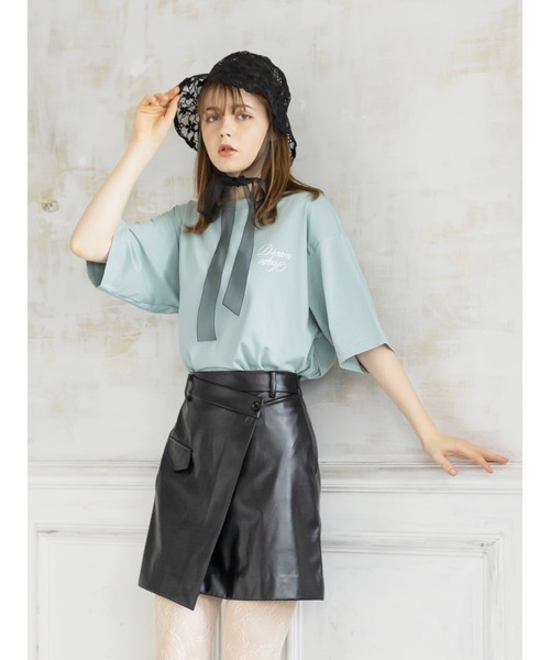 Honey Salon（ハニーサロン）の「DreamScapeチョーカーセットTシャツ（Tシャツ/カットソー・レディース・ホワイト/ブラック/ブルーグリーン・FREE）」の14枚目の写真