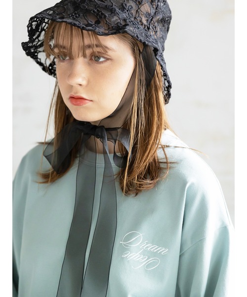 Honey Salon（ハニーサロン）の「DreamScapeチョーカーセットTシャツ（Tシャツ/カットソー・レディース・ホワイト/ブラック/ブルーグリーン・FREE）」の20枚目の写真