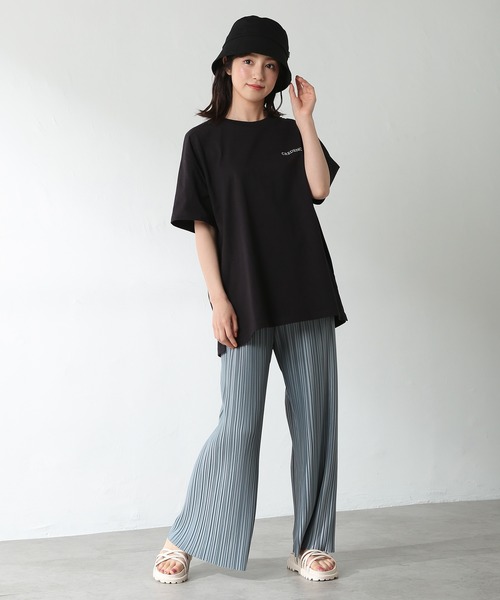 Honeys（ハニーズ）の「プリーツパンツ（その他パンツ・レディース・ブラック/ベージュ/ブルー/ブルーグリーン・S/M/L/LL）」の5枚目の写真