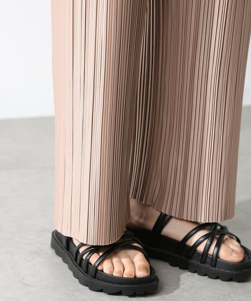 Honeys（ハニーズ）の「プリーツパンツ（その他パンツ・レディース・ブラック/ベージュ/ブルー/ブルーグリーン・S/M/L/LL）」の12枚目の写真