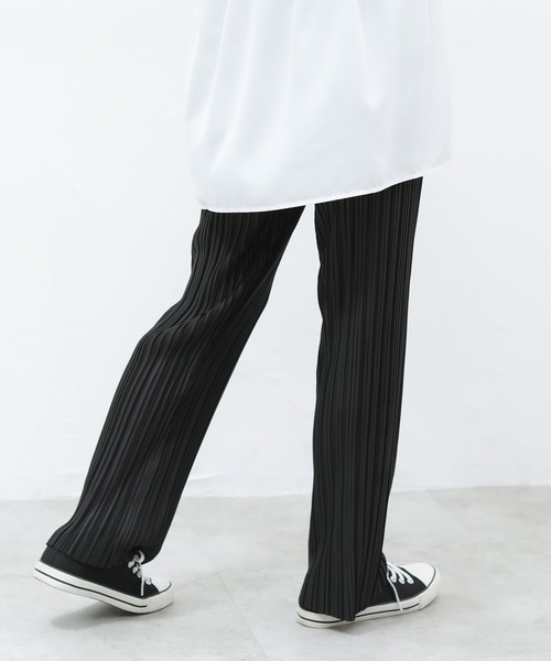 Honeys（ハニーズ）の「プリーツパンツ（その他パンツ・レディース・ブラック/ベージュ/ブルー/ブルーグリーン・S/M/L/LL）」の21枚目の写真