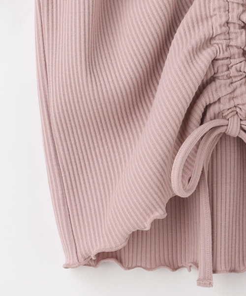 colza（コルザ）の「ドロスト使いトップス（Tシャツ/カットソー・レディース・ブラック/ベージュ/ブラウン/ピンク/ホワイト・M/L/S）」の18枚目の写真