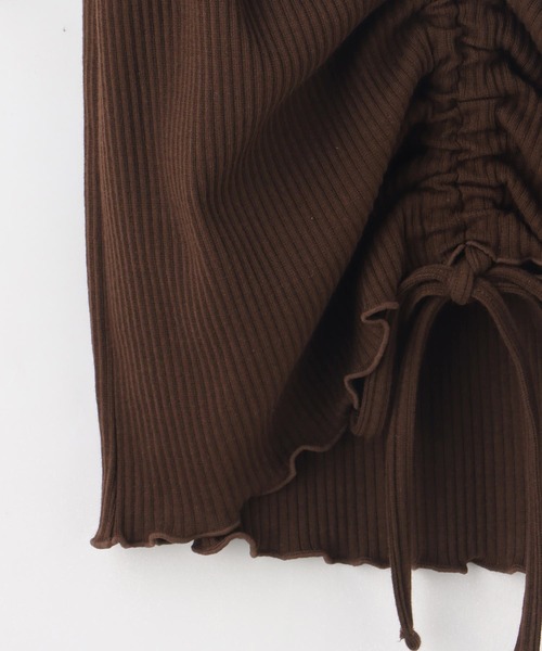 colza（コルザ）の「ドロスト使いトップス（Tシャツ/カットソー・レディース・ブラック/ベージュ/ブラウン/ピンク/ホワイト・M/L/S）」の22枚目の写真