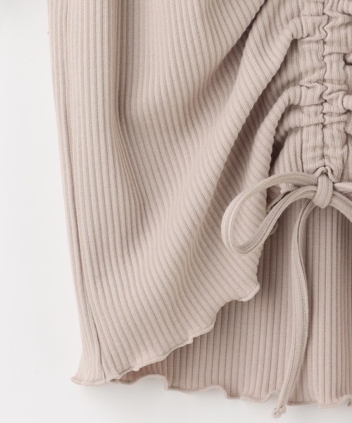 colza（コルザ）の「ドロスト使いトップス（Tシャツ/カットソー・レディース・ブラック/ベージュ/ブラウン/ピンク/ホワイト・M/L/S）」の15枚目の写真