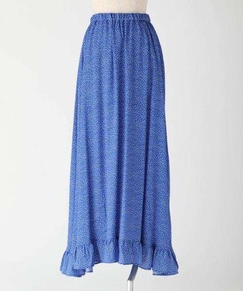 yuw（ユウ）の「ドットスソフリルスカート　942756（スカート・レディース・ブラック/ブルー・FREE）」の17枚目の写真