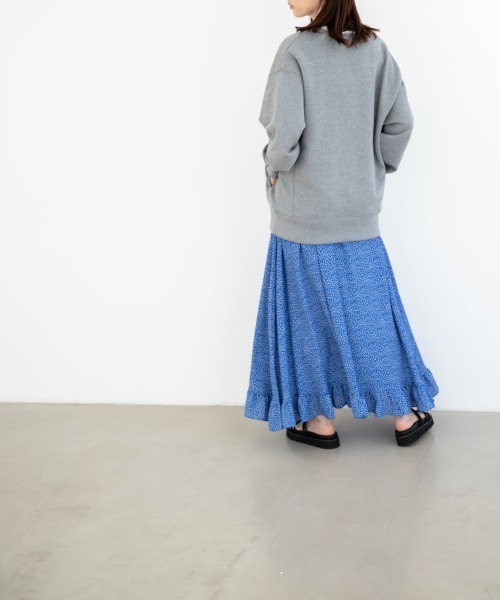 yuw（ユウ）の「ドットスソフリルスカート　942756（スカート・レディース・ブラック/ブルー・FREE）」の15枚目の写真