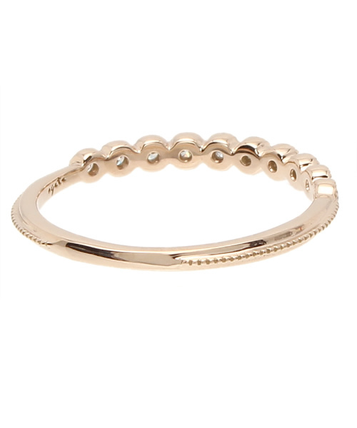 agete（アガット）の「K18リング（10144111078）（リング・レディース・ピンクゴールド・#9/#7/#11）」の3枚目の写真