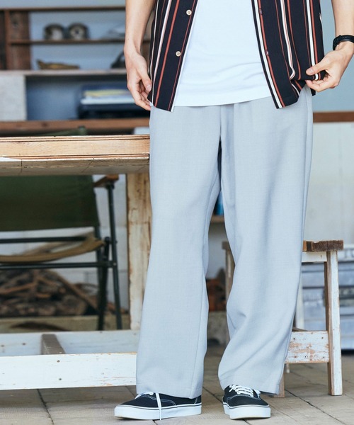 BARK MANHATTAN(バークマンハッタン)の「テックリネン イージーシェフパンツ(その他パンツ・メンズ・ブラック/ベージュ/ネイビー/モスグリーン/ブラウン系その他/ベージュ系その他/グレイッシュブルー・M/L)」の7枚目の写真