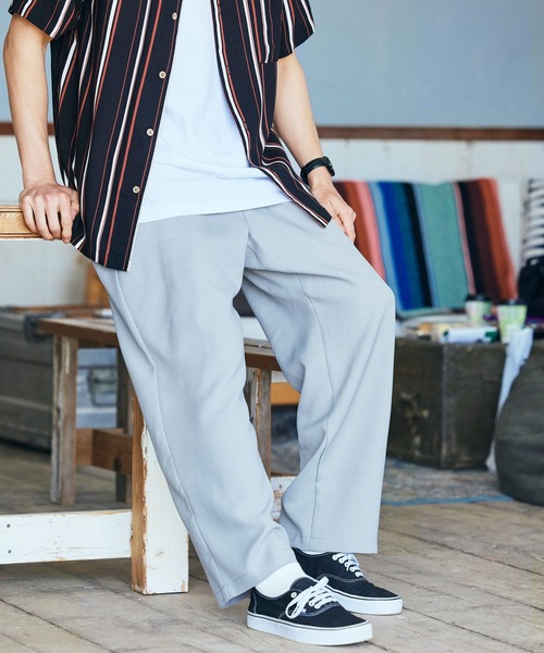 BARK MANHATTAN(バークマンハッタン)の「テックリネン イージーシェフパンツ(その他パンツ・メンズ・ブラック/ベージュ/ネイビー/モスグリーン/ブラウン系その他/ベージュ系その他/グレイッシュブルー・M/L)」の21枚目の写真