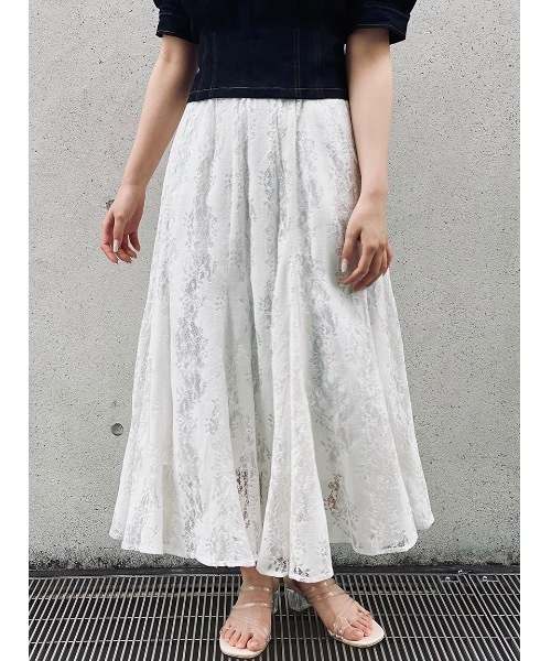 NOMAE（ノーマエ）の「【NOMAE】COTTONレースマチスカート（スカート・レディース・ホワイト/ブラック/アイボリー・FREE）」の7枚目の写真