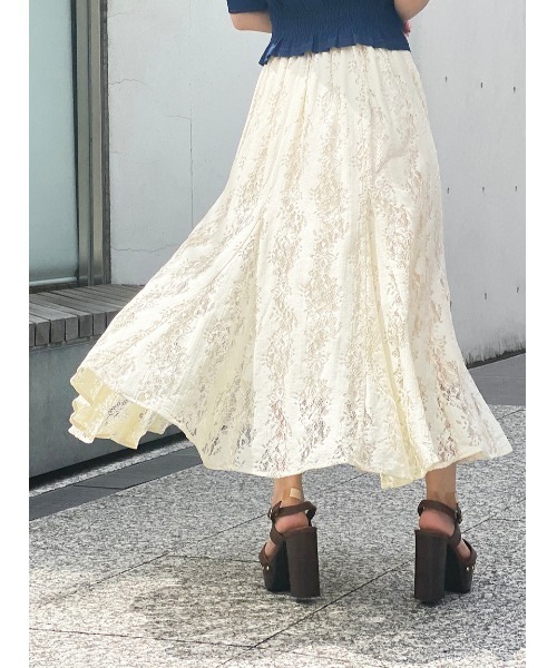 NOMAE（ノーマエ）の「【NOMAE】COTTONレースマチスカート（スカート・レディース・ホワイト/ブラック/アイボリー・FREE）」の13枚目の写真